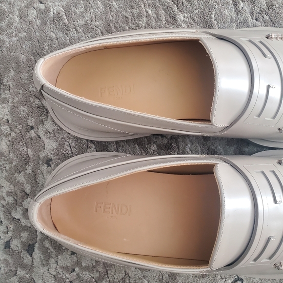 Fendi Frame FF Logo Loafers Men's 8/9 - Picture 10 of 12